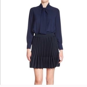 Maje Navy Blue Rivege Blue Dress